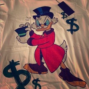 Rhine stone money maker t shirt brand new